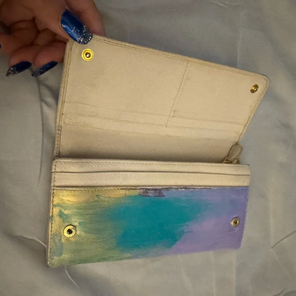 Prada handpainted Artistic Multicolor Wallet - Picture 13 of 17